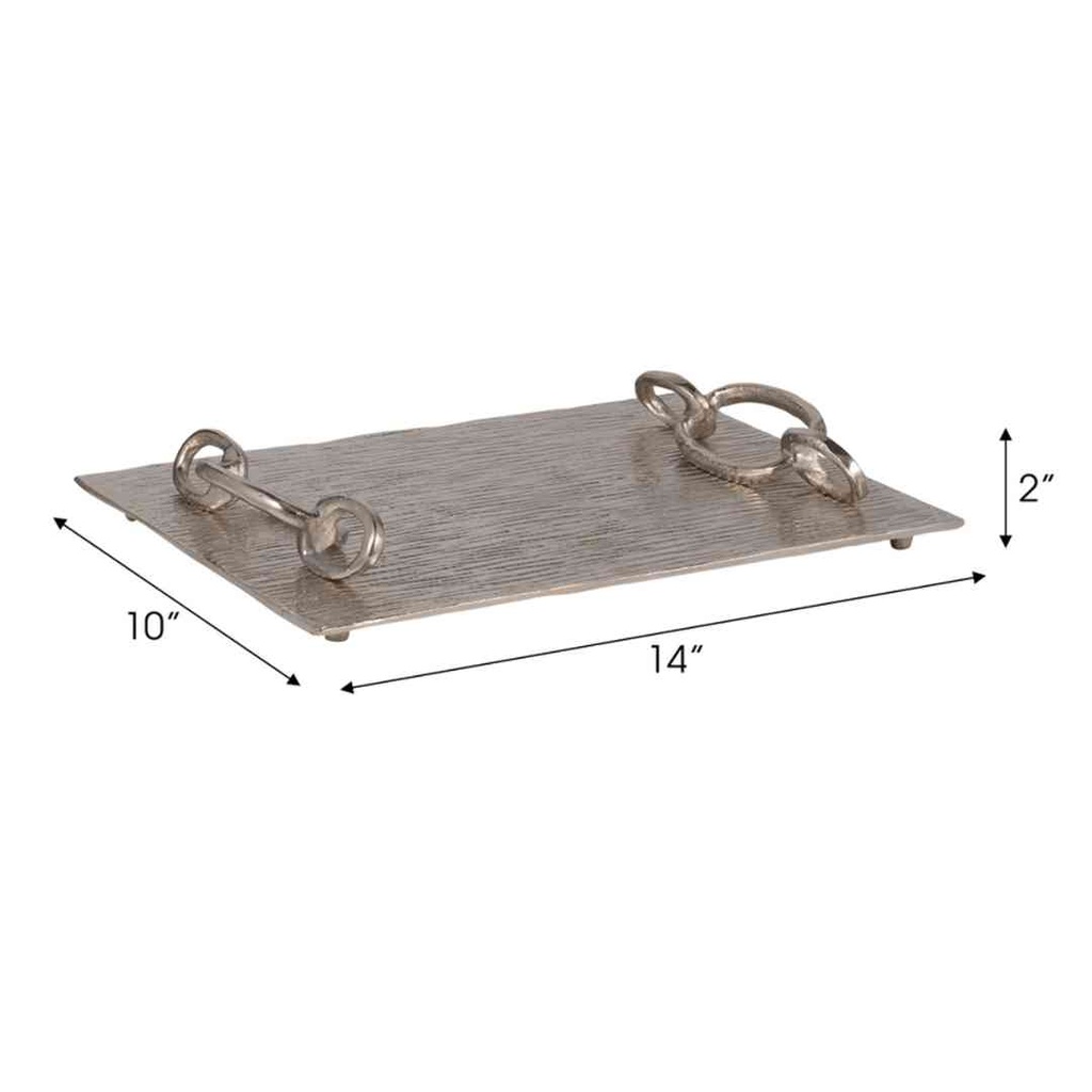 Rada Silver Link Tray 14in