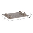 Rada Silver Link Tray 14in