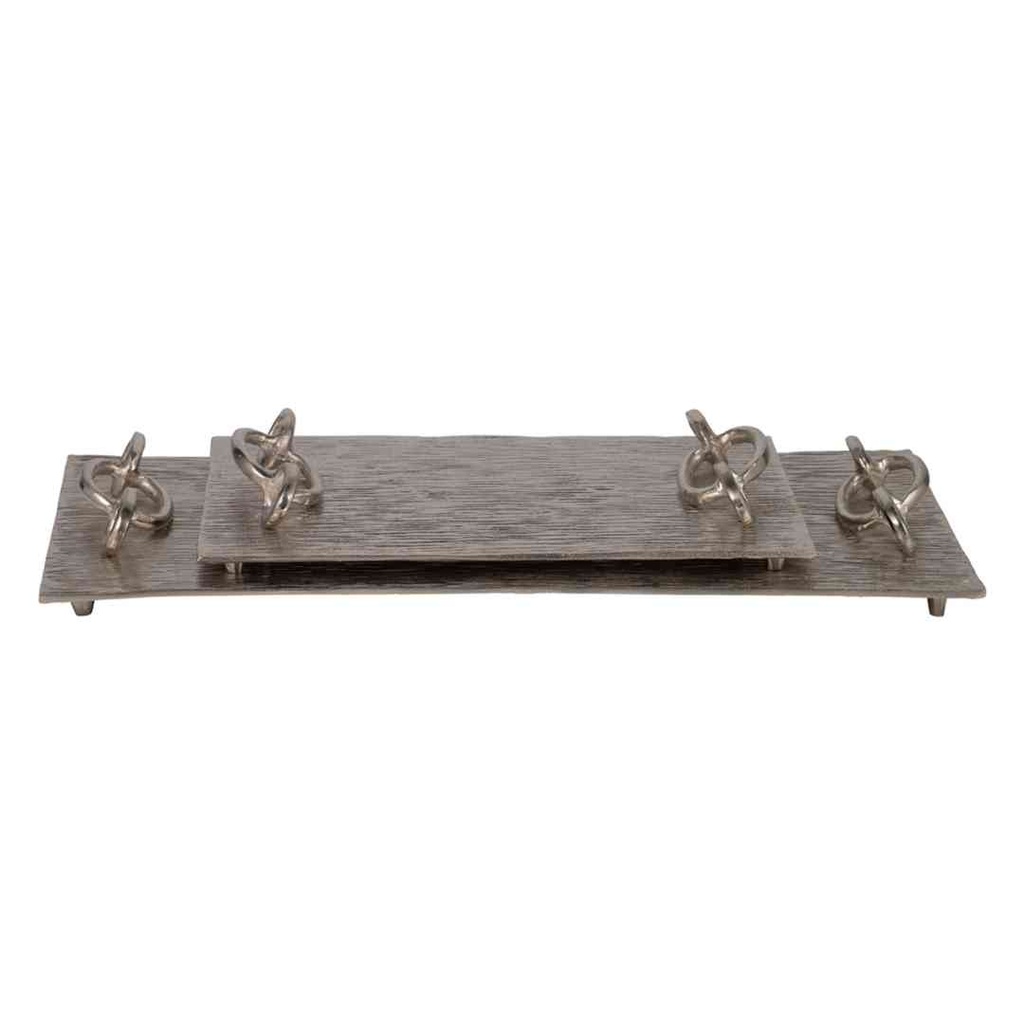 Rada Silver Link Tray 21in