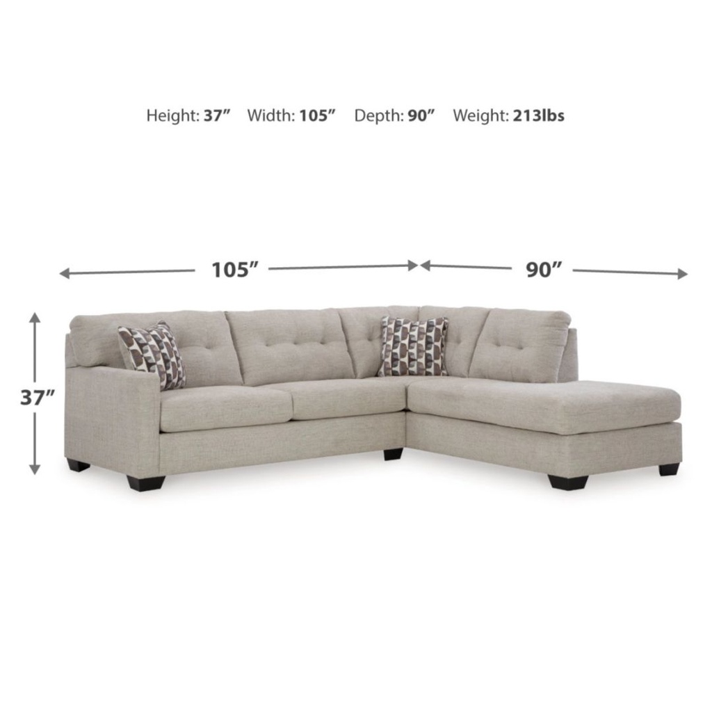 Mahoney 2-Piece Sectional with Chaise