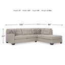 Mahoney 2-Piece Sectional with Chaise