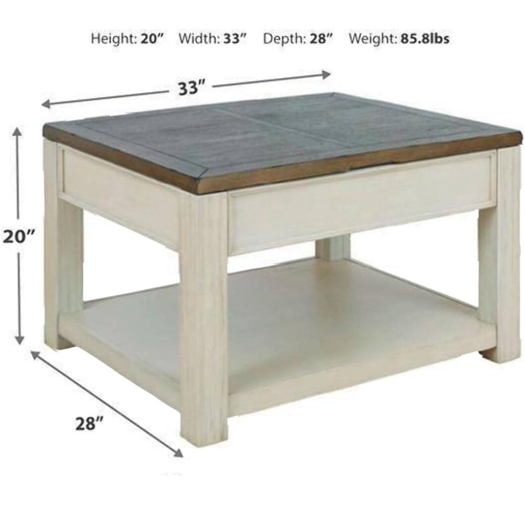 Bolanburg Lift Top Coffee Table 33in x 28in