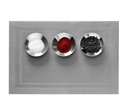 Lustre Rectangle Placemat Silver
