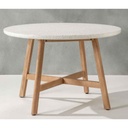 Bali Round Table with Stone Top 59"