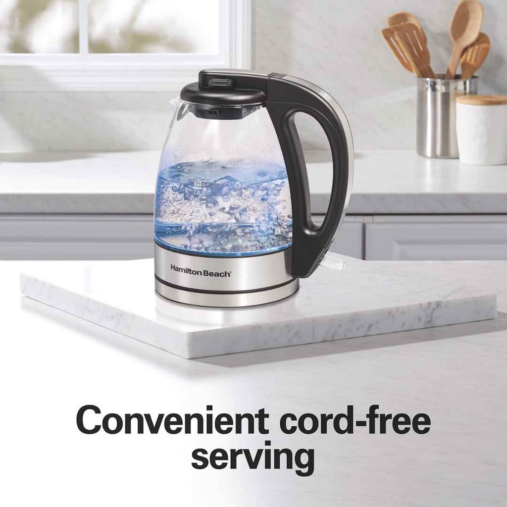 Hamilton Beach Compact Glass Kettle