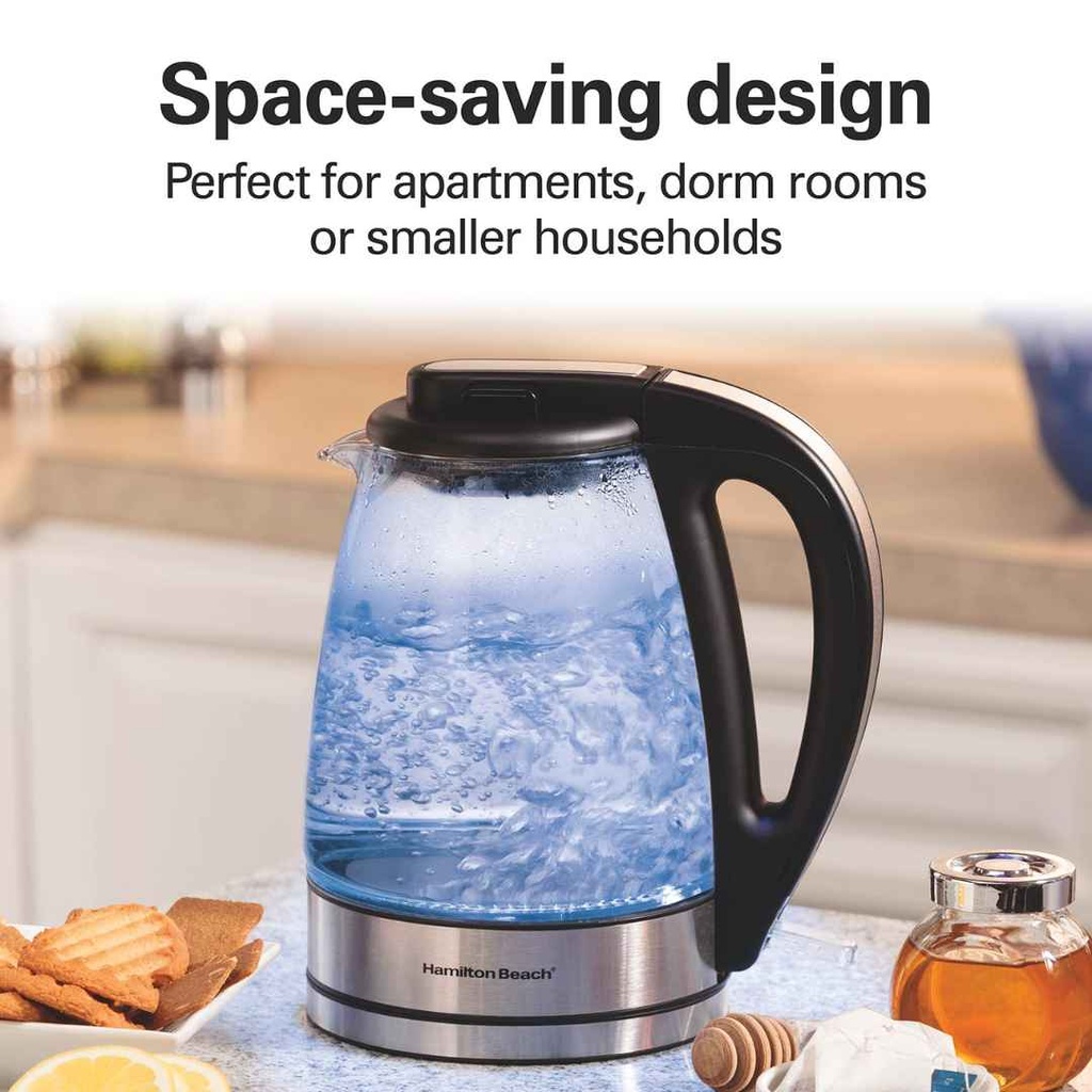 Hamilton Beach Compact Glass Kettle