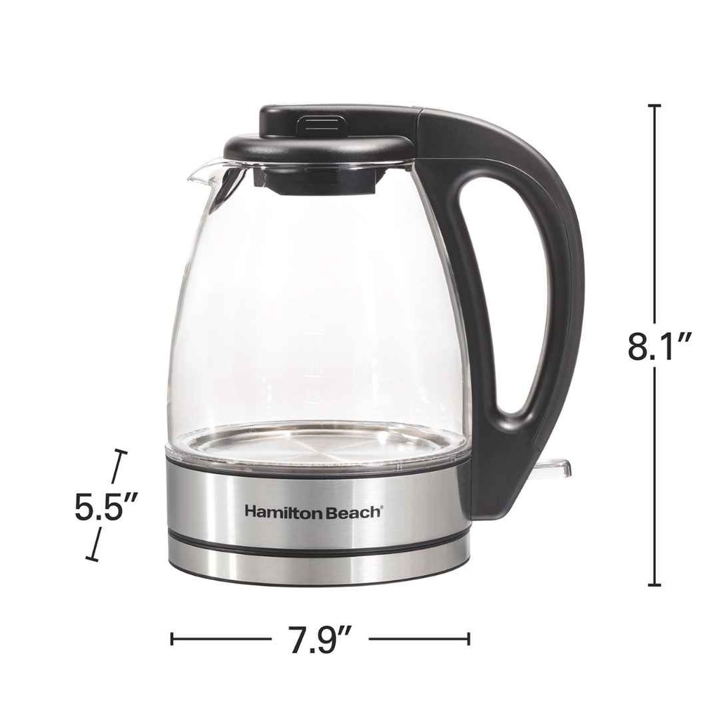 Hamilton Beach Compact Glass Kettle