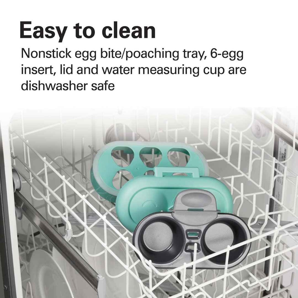 Hamilton Beach Egg Bites Maker with Hard-Boiled Eggs Insert