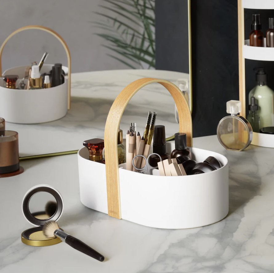 Bellwood Caddy White & Natural