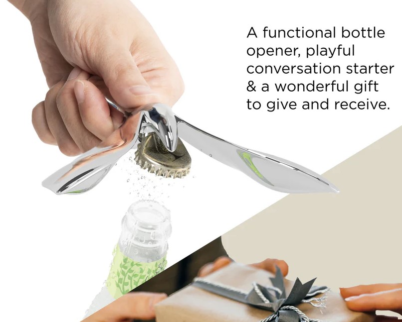 Tipsy Bottle Opener Chrome