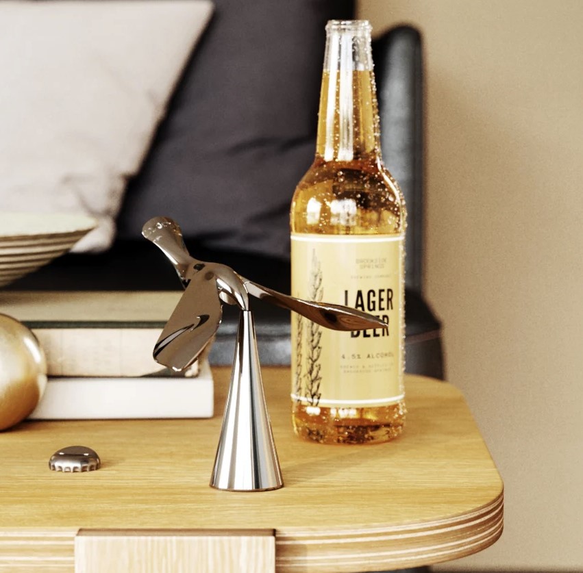 Tipsy Bottle Opener Chrome