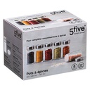 Glass Spice Jar set 6pc
