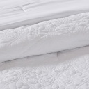Quebec Comforter Set 5-Piece White King