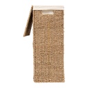 Seagrass Laundry Basket with White Fabric Interior 40L
