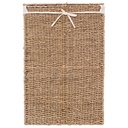 Seagrass Laundry Basket with White Fabric Interior 40L