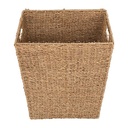 Seagrass Laundry Basket with White Fabric Interior 40L