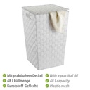 Adria Square Laundry Bin White