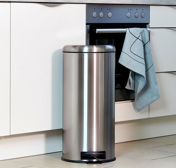 Leman Easy-Close Pedal Bin Stainless Steel 30L