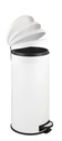 Leman Easy-Close Pedal Bin White 30L