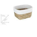 Rika Storage Basket White 8in