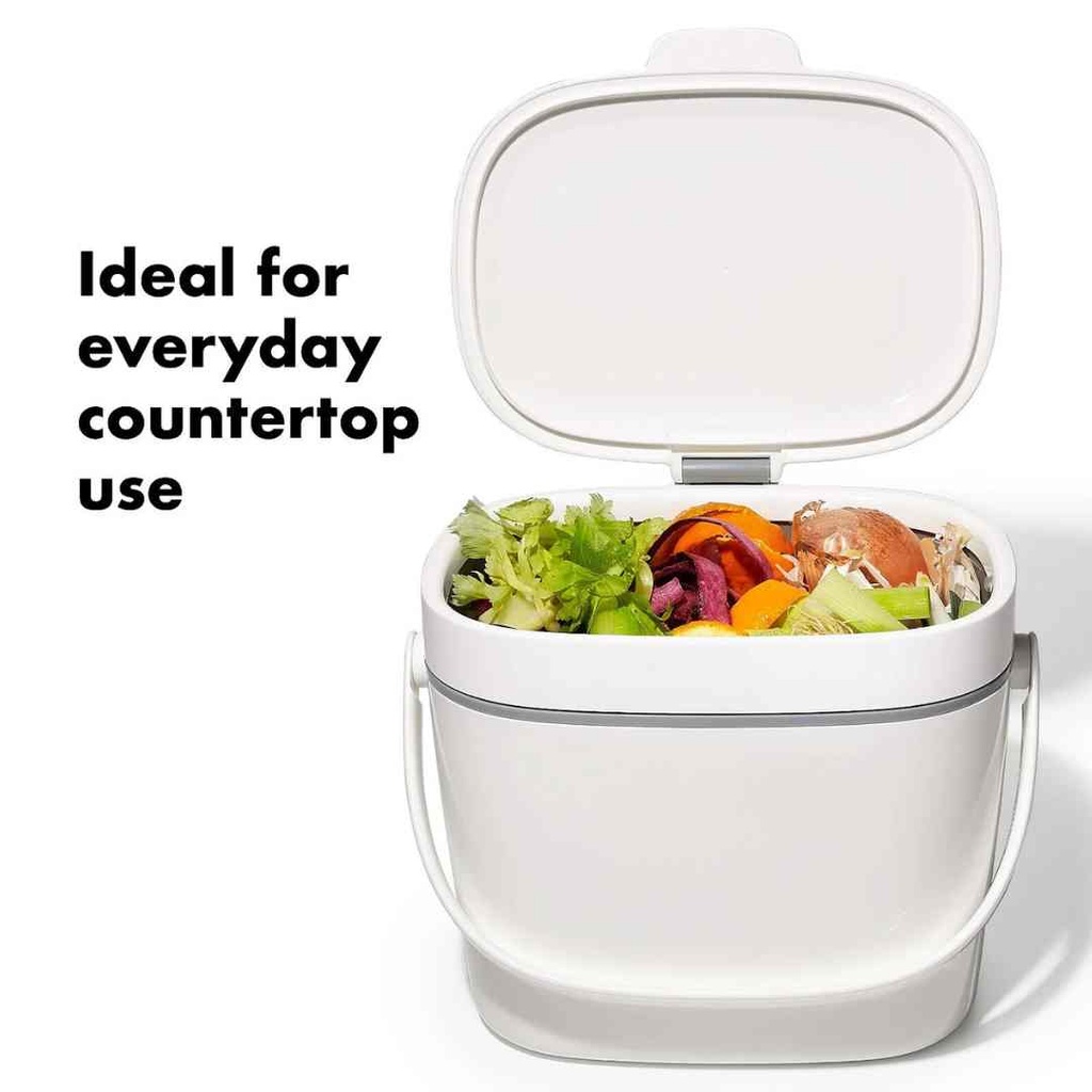 OXO Good Grips Easy Clean Compost Bin White 6.6L