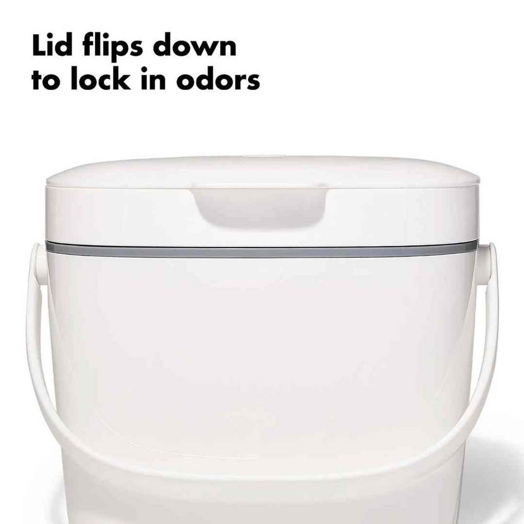 OXO Good Grips Easy Clean Compost Bin White 6.6L