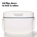 OXO Good Grips Easy Clean Compost Bin White 6.6L