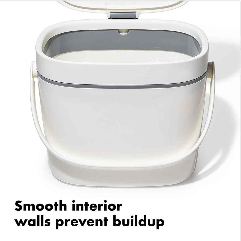 OXO Good Grips Easy Clean Compost Bin White 6.6L