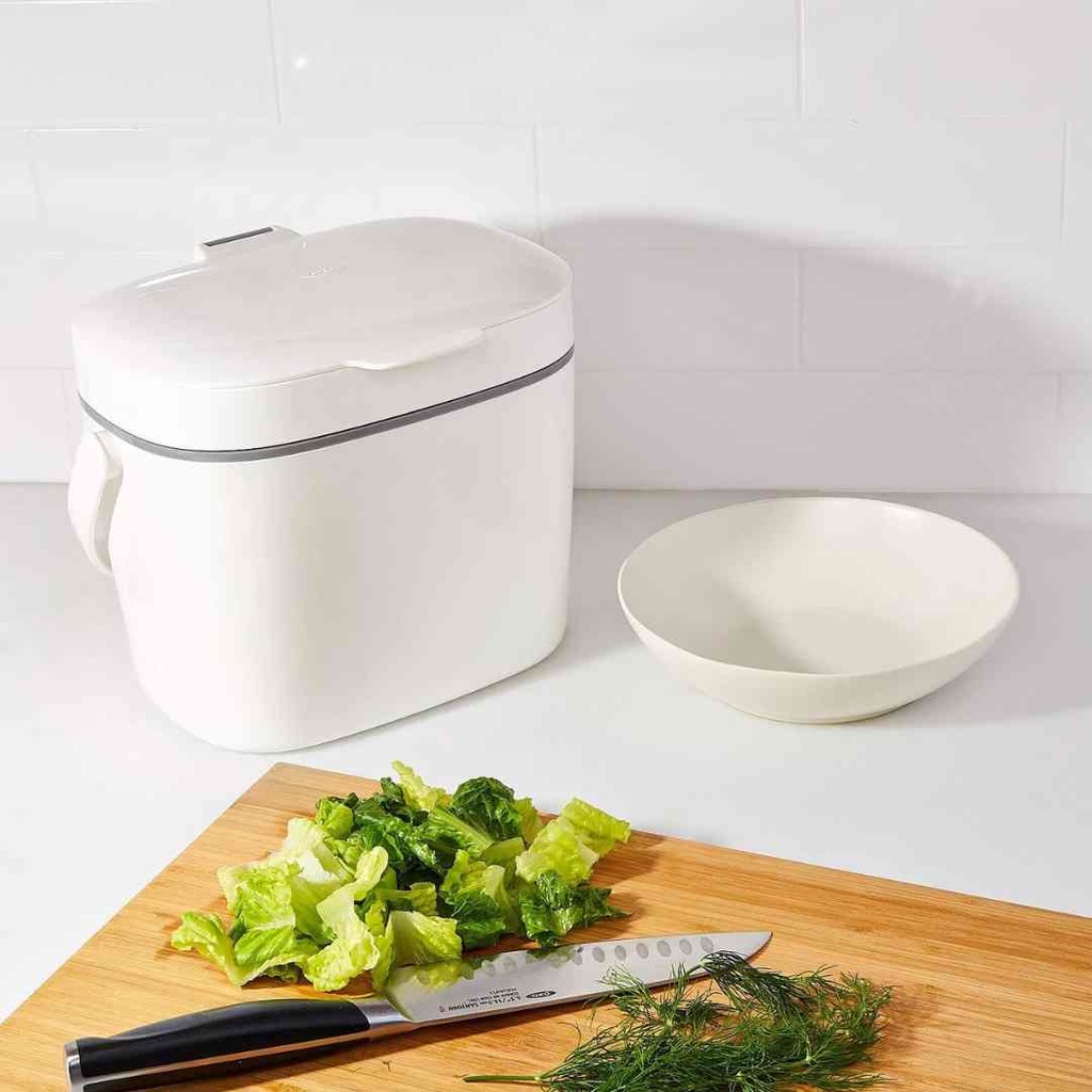 OXO Good Grips Easy Clean Compost Bin White 6.6L
