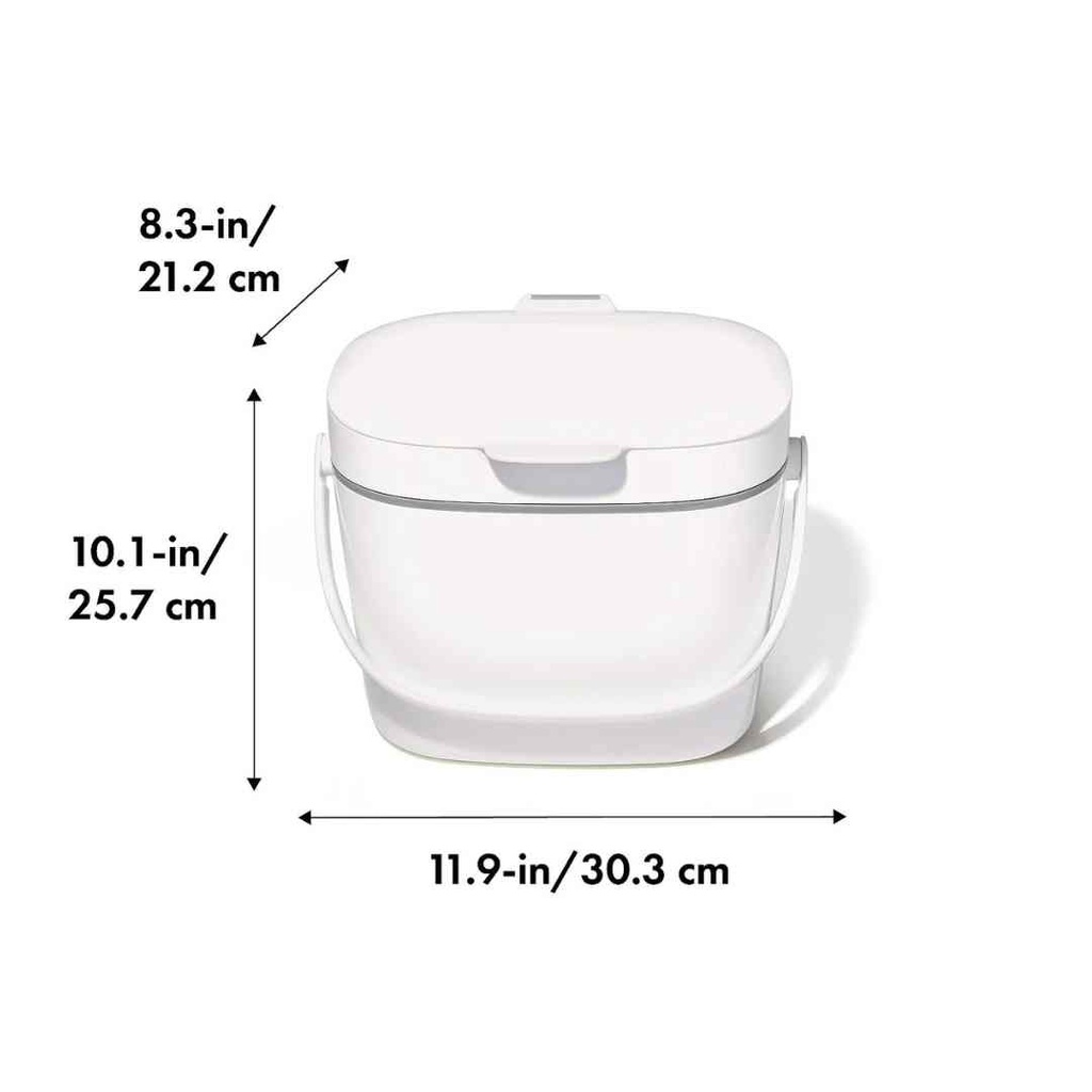 OXO Good Grips Easy Clean Compost Bin White 6.6L