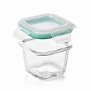 OXO Good Grips Smart Seal Glass Container Set Mini Square 4pc
