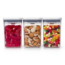 OXO POP Container Set Square Short 3pc