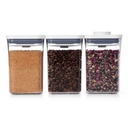 OXO POP Container Set Square Short 3pc