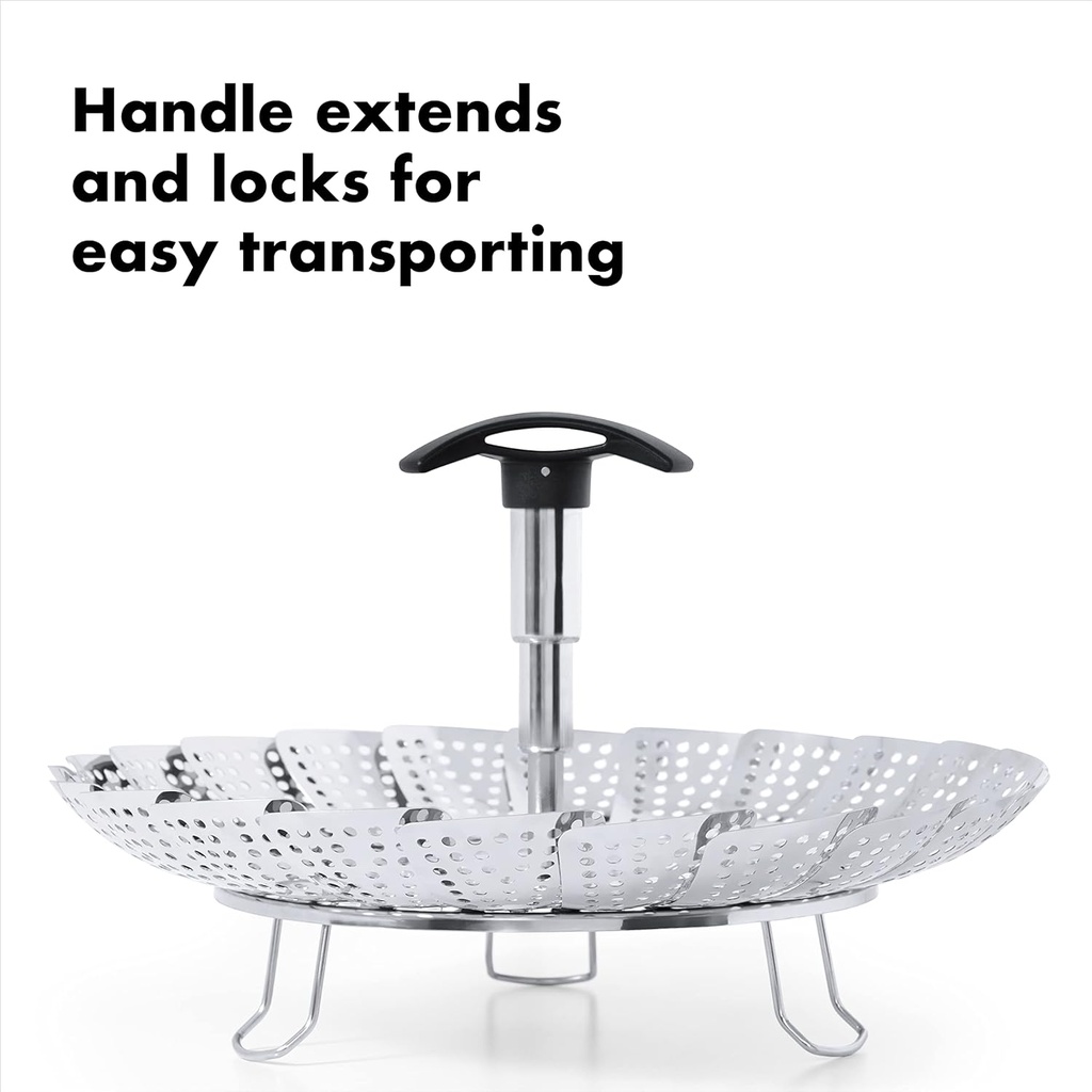 OXO Good Grips Stainless Steel Steamer with Extendable Handle