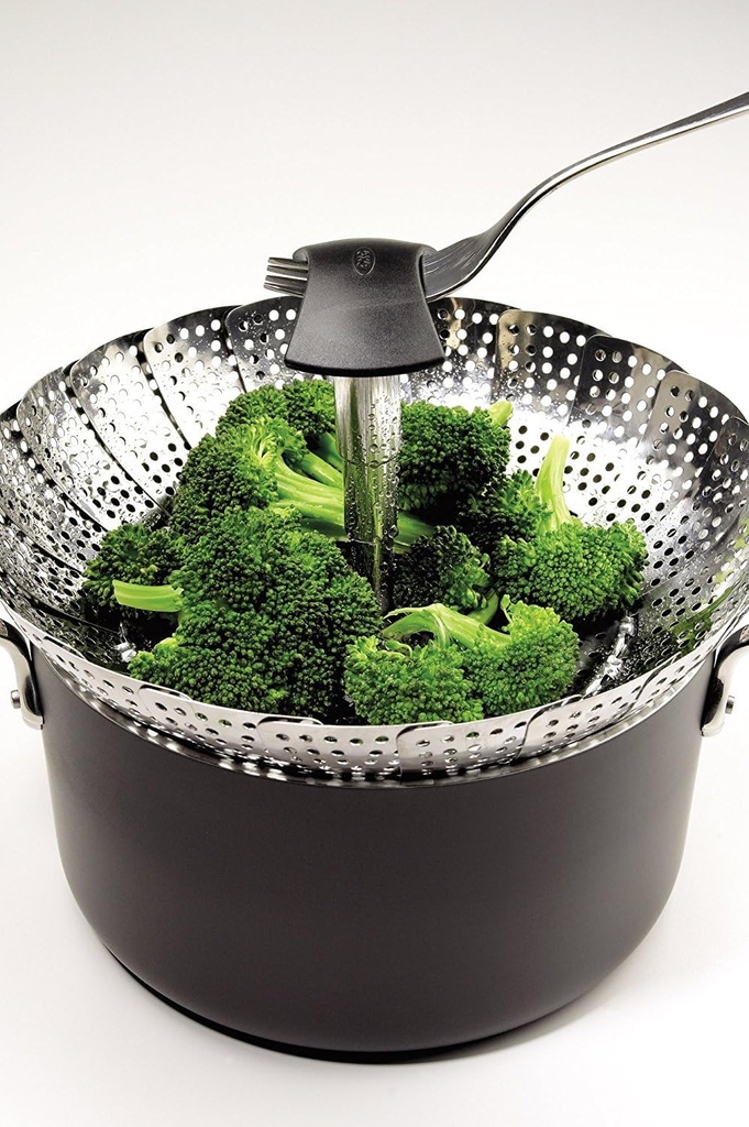 OXO Good Grips Stainless Steel Steamer with Extendable Handle
