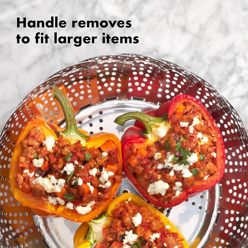 OXO Good Grips Stainless Steel Steamer with Extendable Handle