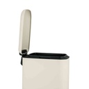 Design Easy-Close Pedal Bin Cream 20L