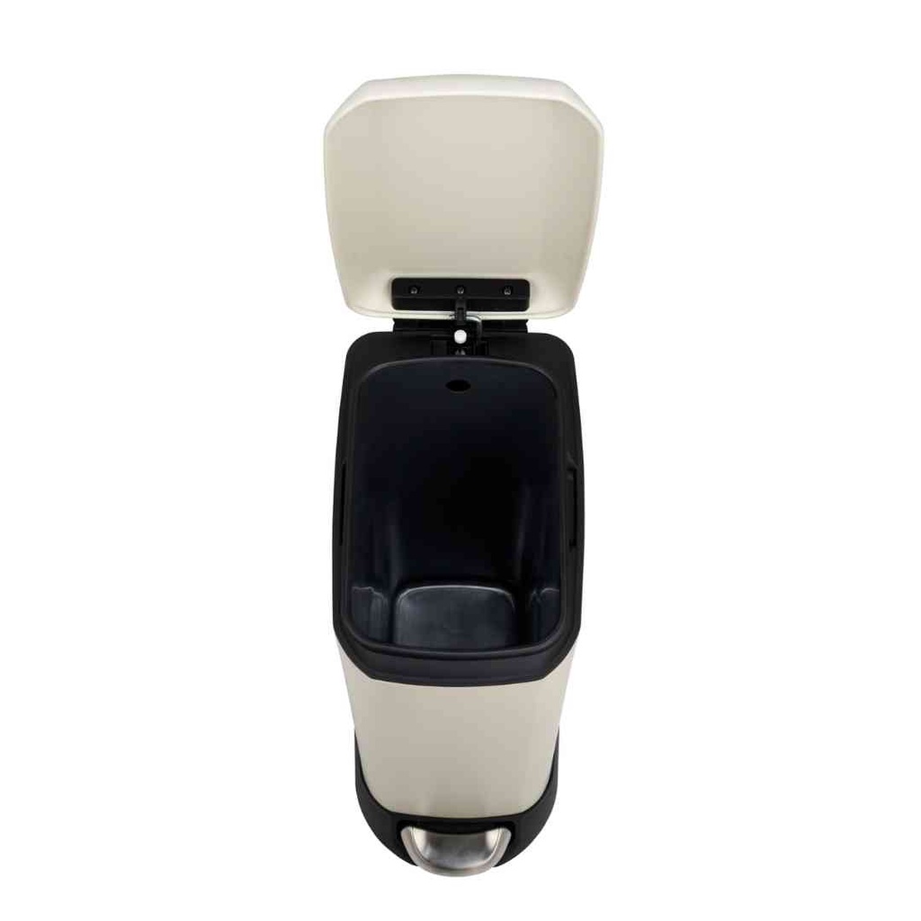 Design Easy-Close Pedal Bin Cream 20L