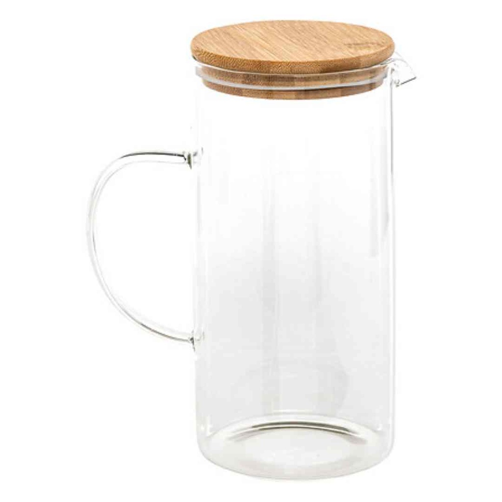 Bamboo Drinking Glass and Pitcher Set 5pc