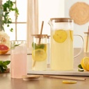 Bamboo Drinking Glass and Pitcher Set 5pc