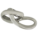 Abstract Infinity Loop Sculpture Silver 11in
