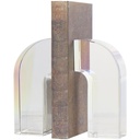 Crystal Arched Bookends Set 6in