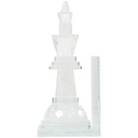 Crystal Chess Bookends Set 10in