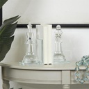 Crystal Chess Bookends Set 10in