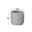 Layered Squares Planter Grey 6in