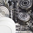 Faberware Aluminum Nonstick Cookware Set Pewter 15pc
