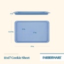Faberware Cookie Pan with Portion Marks Blue 11in