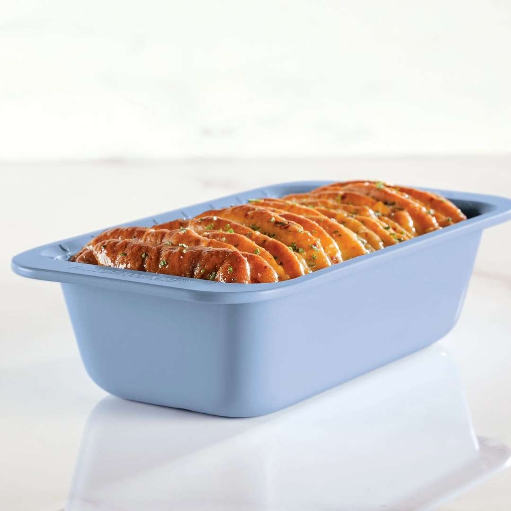 Faberware Loaf Pan with Portion Marks Blue 9in