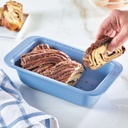Faberware Loaf Pan with Portion Marks Blue 9in