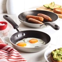 Farberware Aluminum Nonstick Skillet Set Silver 2pc